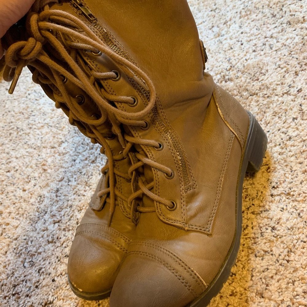 Brown Combat Boots from Tilly’s